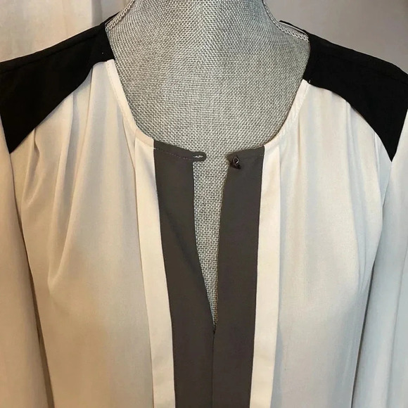 DANIEL RAINN Sleeveless V-Neck Orange Tunic with Tie, Size S - Picture 2 of 4